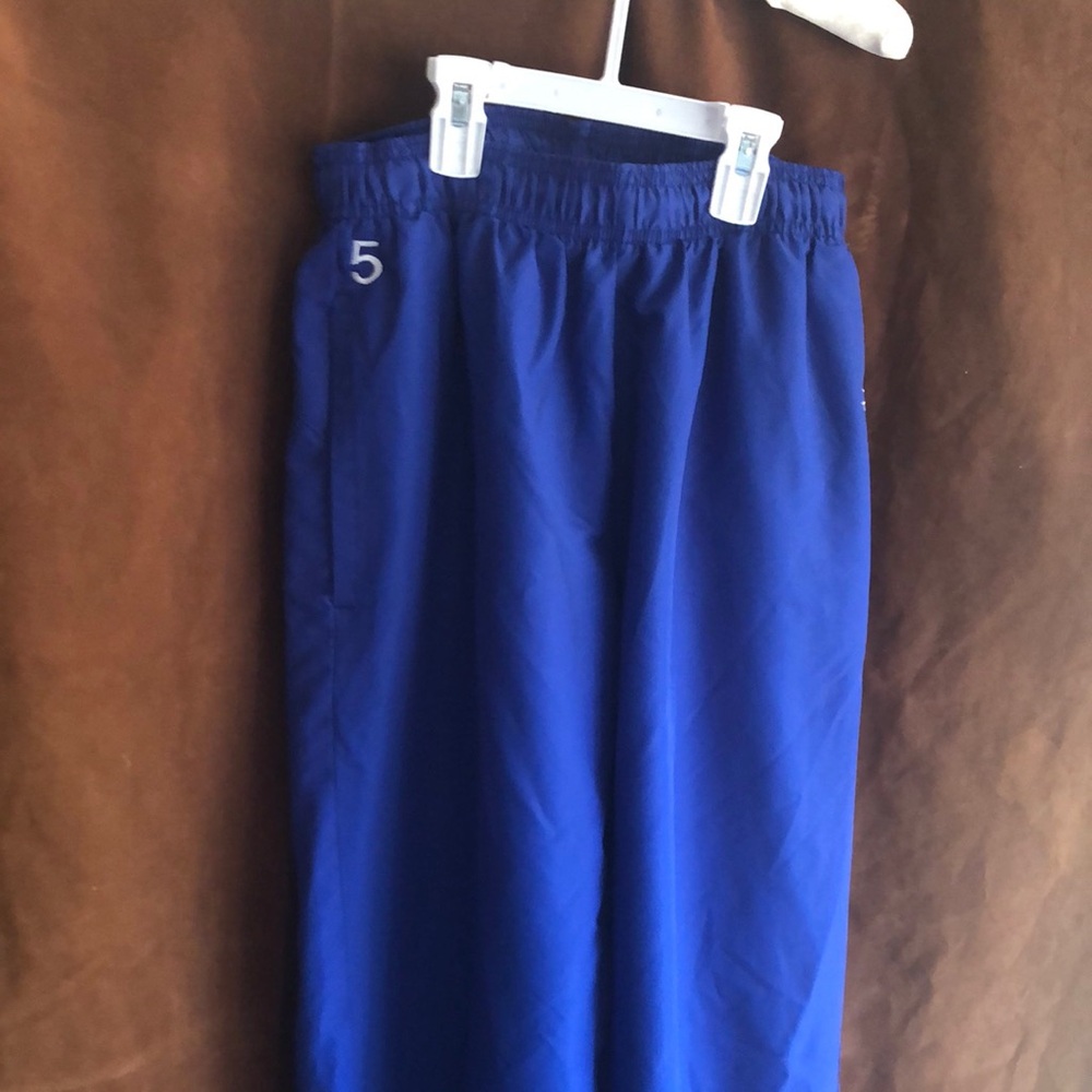 Kids Royal Blue Athletic Jogger Pants with Elastic Waist